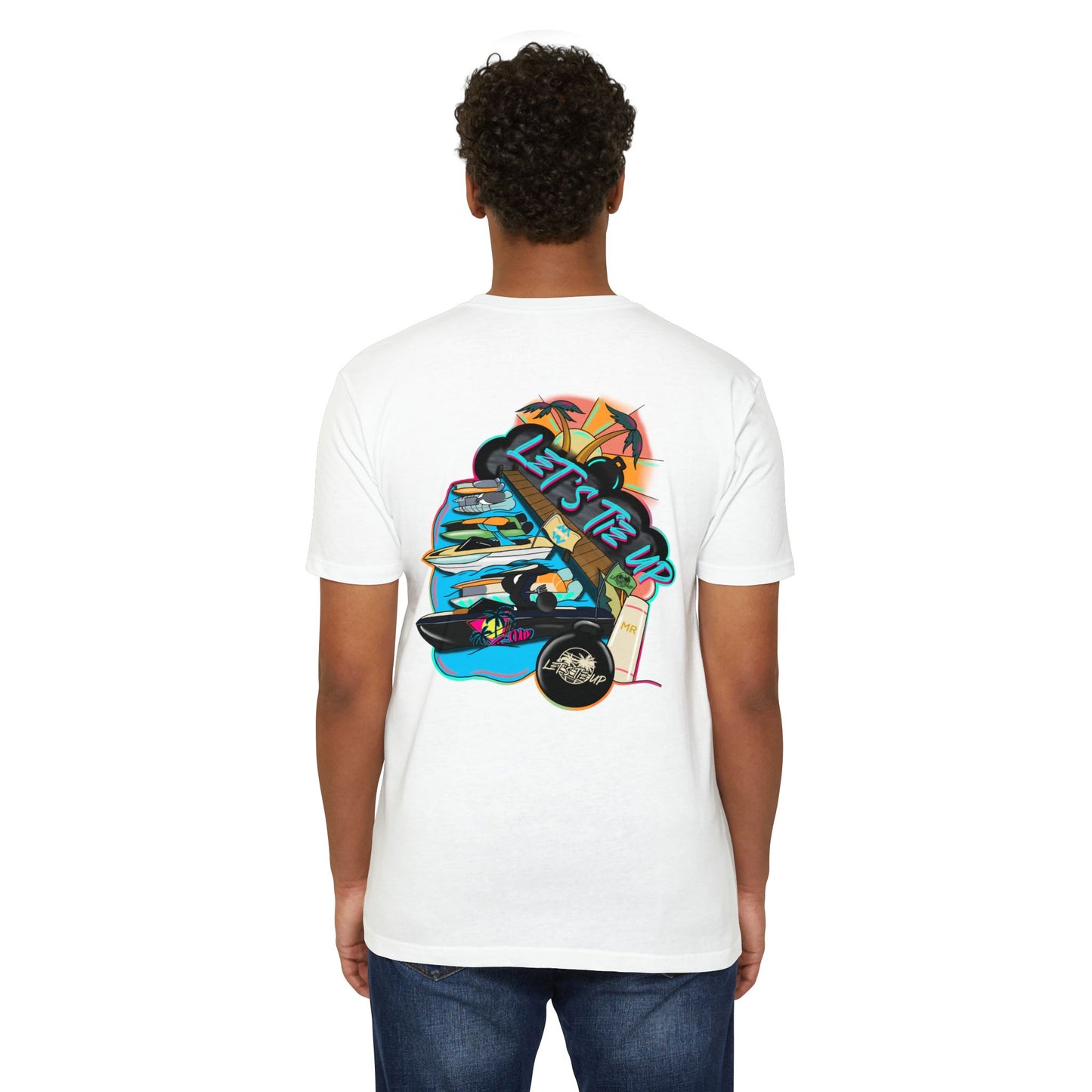 Let's Tie Up Summer Unisex CVC Jersey T-Shirt - Casual Tie Up Vibes