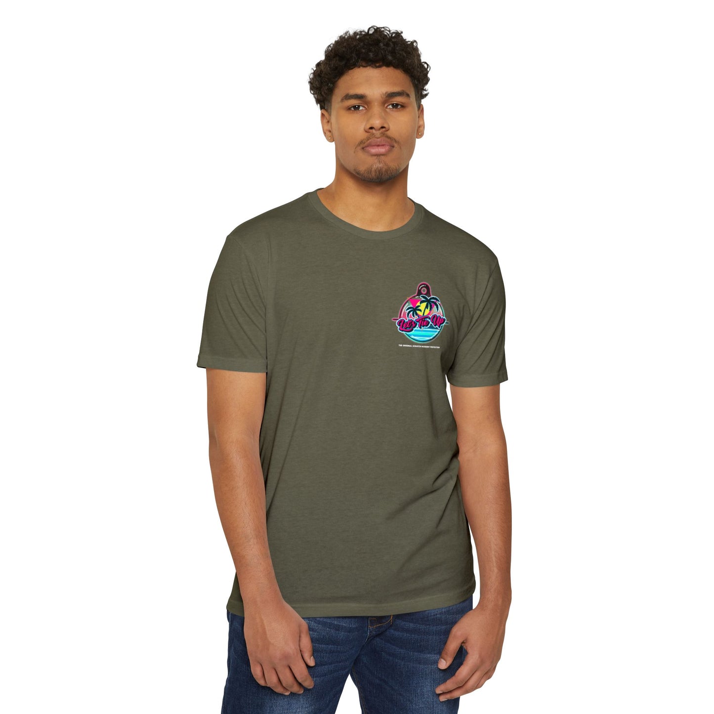 Let's Tie Up Summer Unisex CVC Jersey T-Shirt - Casual Tie Up Vibes