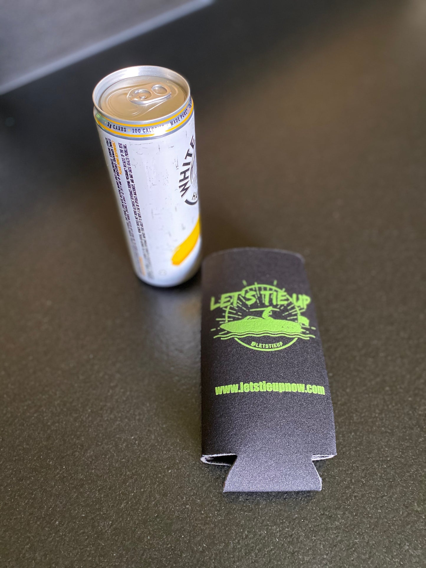 Let's Tie Up Slim Can Koozie