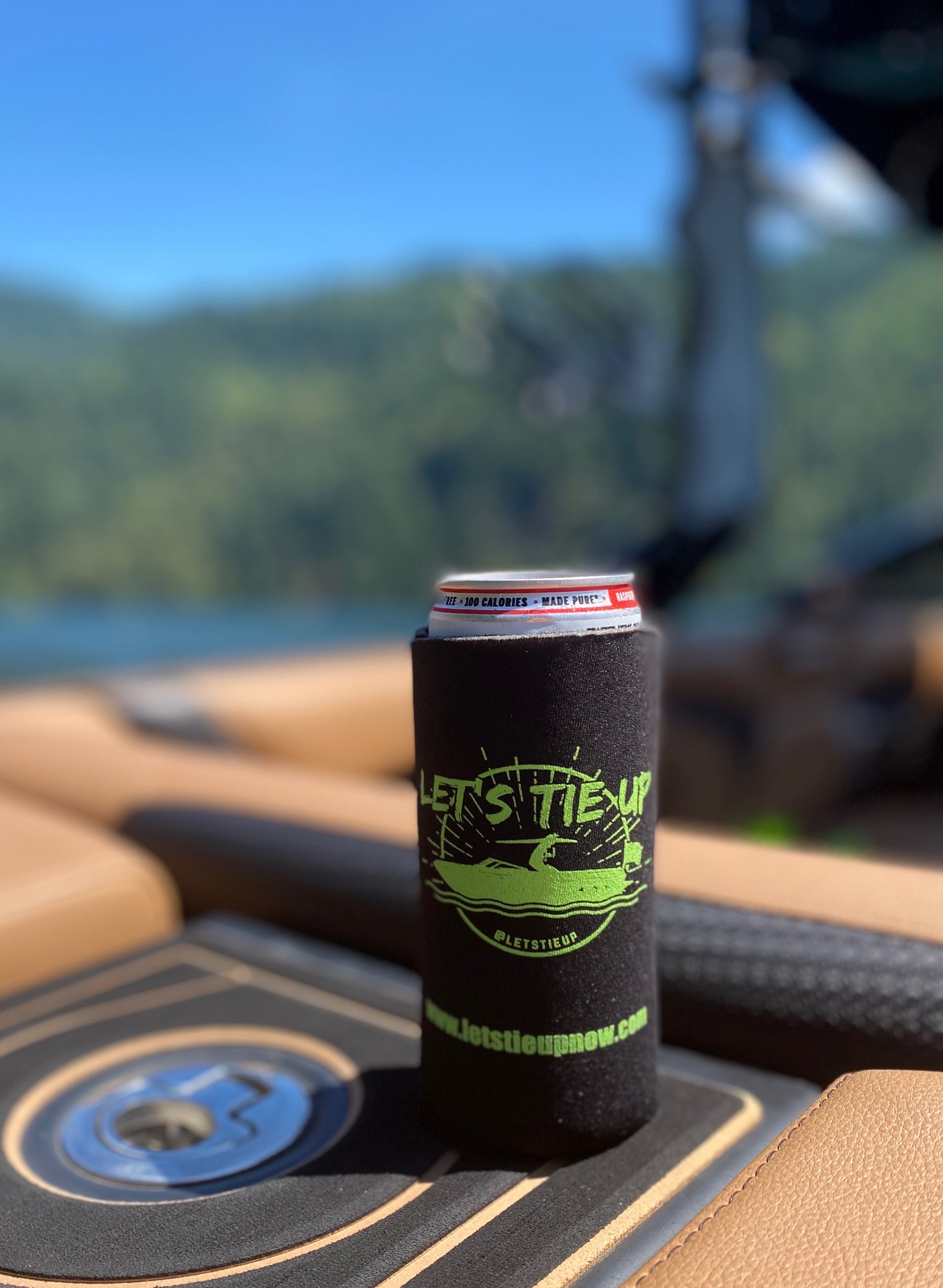 Let's Tie Up Slim Can Koozie