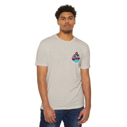 Tropical Vibes Unisex CVC Jersey T-shirt - Let's Tie Up Graphic Tees for Beach Lovers