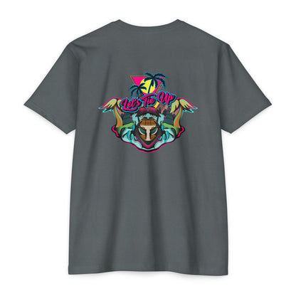 Tropical Vibes Unisex CVC Jersey T-shirt - Let's Tie Up Graphic Tees for Beach Lovers