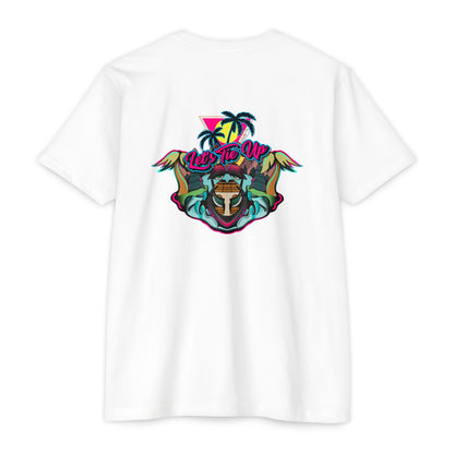 Tropical Vibes Unisex CVC Jersey T-shirt - Let's Tie Up Graphic Tees for Beach Lovers