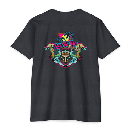 Tropical Vibes Unisex CVC Jersey T-shirt - Let's Tie Up Graphic Tees for Beach Lovers