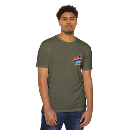 Tropical Vibes Unisex CVC Jersey T-shirt - Let's Tie Up Graphic Tees for Beach Lovers