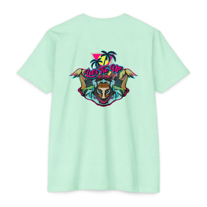 Tropical Vibes Unisex CVC Jersey T-shirt - Let's Tie Up Graphic Tees for Beach Lovers