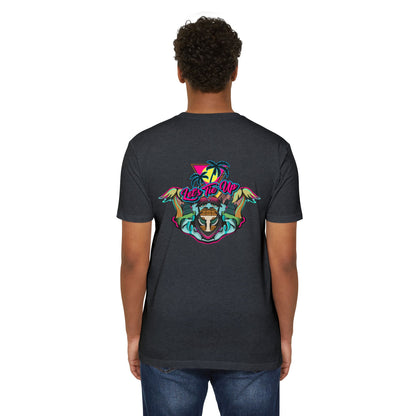 Tropical Vibes Unisex CVC Jersey T-shirt - Let's Tie Up Graphic Tees for Beach Lovers