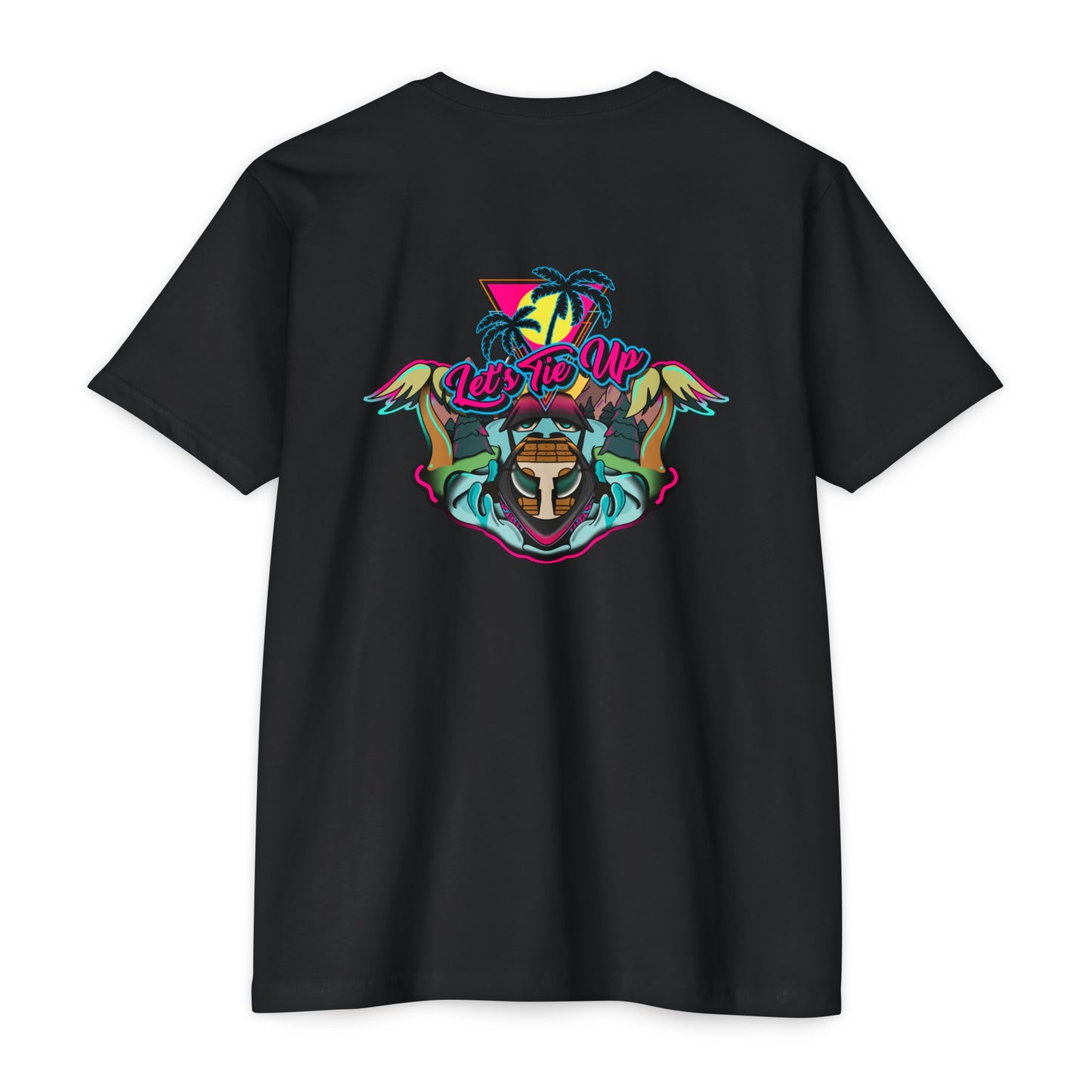 Tropical Vibes Unisex CVC Jersey T-shirt - Let's Tie Up Graphic Tees for Beach Lovers