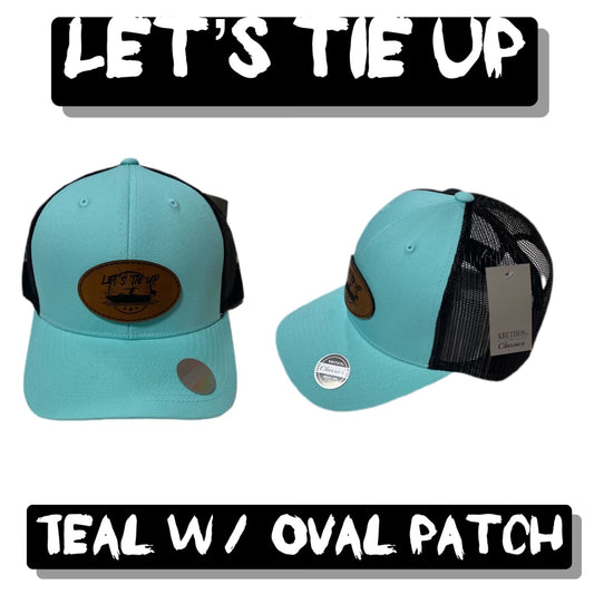 Let's Tie Up Trucker with Oval Patch