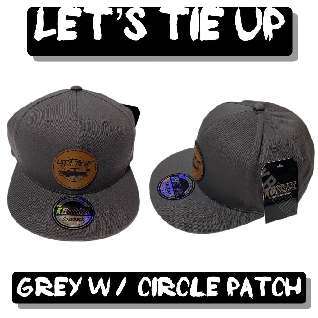 Let's Tie Up Circle Patch Snapback