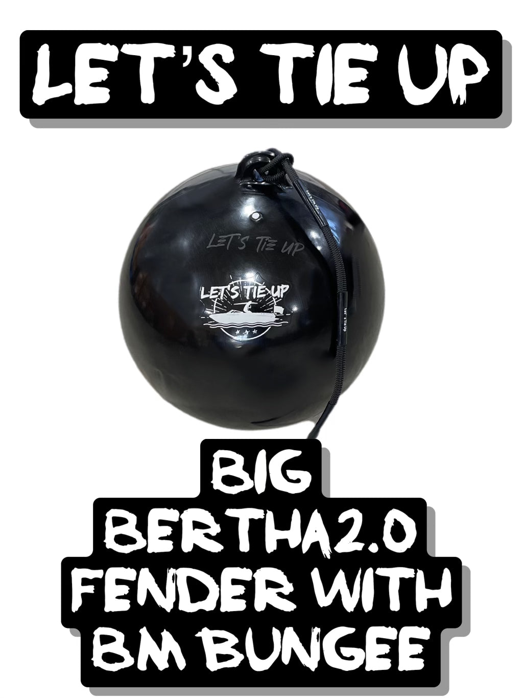 Single Big Bertha 2.0 Fender with Boatswains Mate Bungee