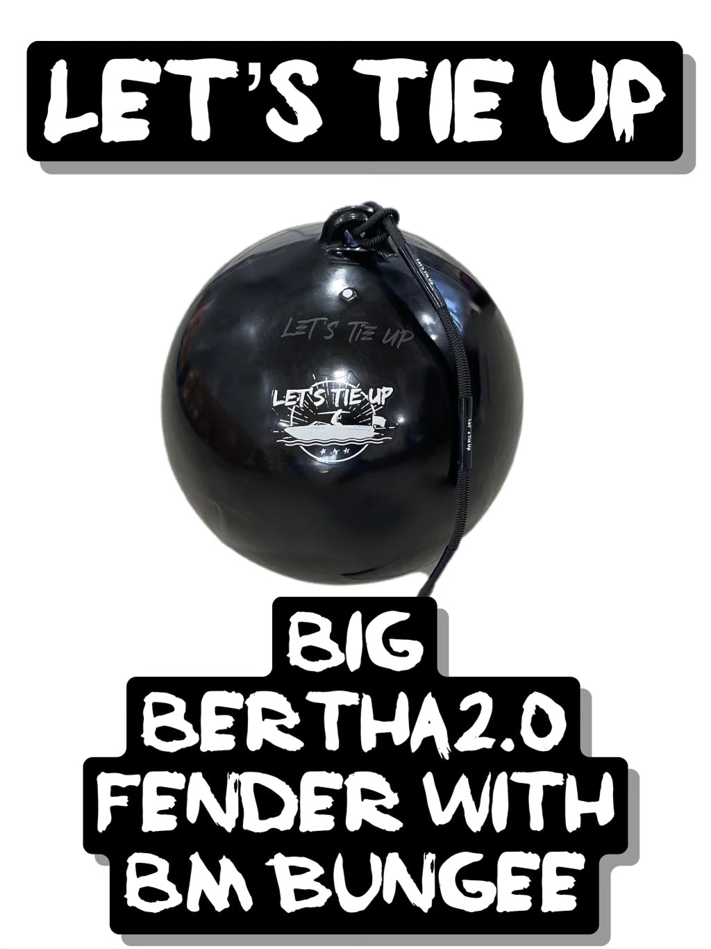 Clearance Single Big Bertha 2.0 Fender with Boatswains Mate Bungee